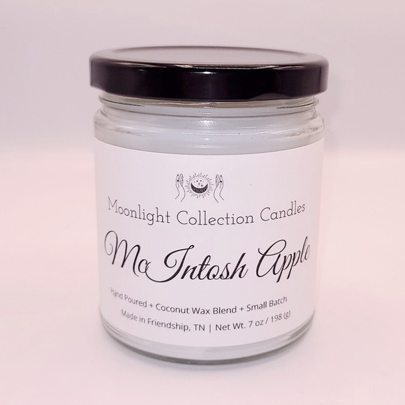 Handmade McIntosh Apple Candle - Picture 3 of 3